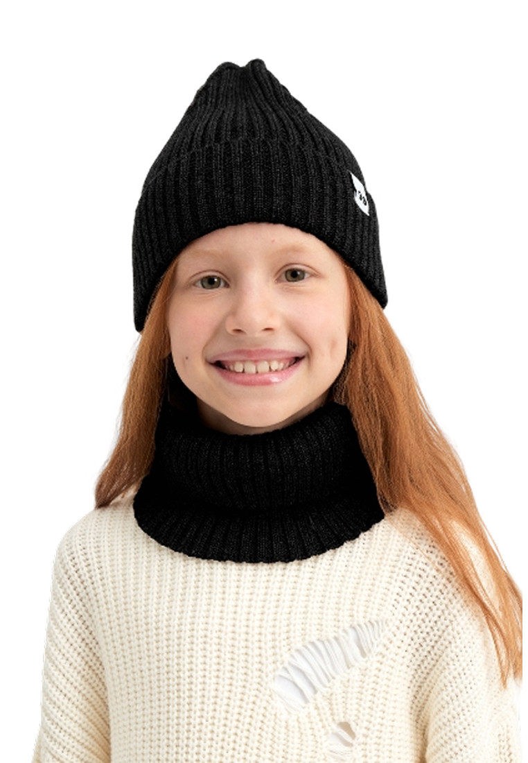 Шапка и снуд wookee Шапка_СнудЧерный - фото 1