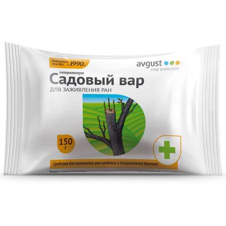 Средство AVGUST Садовый вар для заживления ран у деревьев брикет 150г