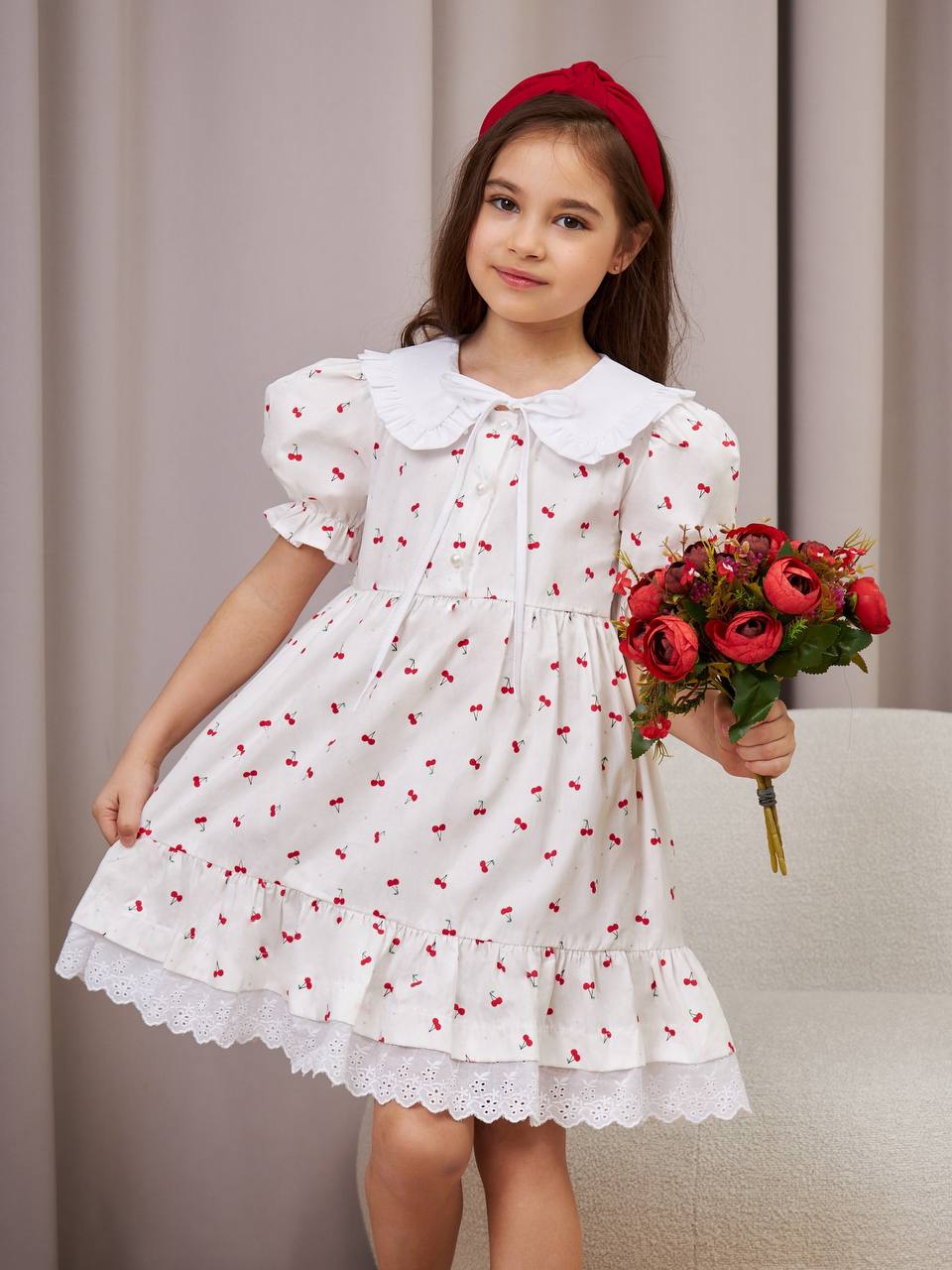 Платье Sofisha kids Plat.vorot.cherry - фото 7