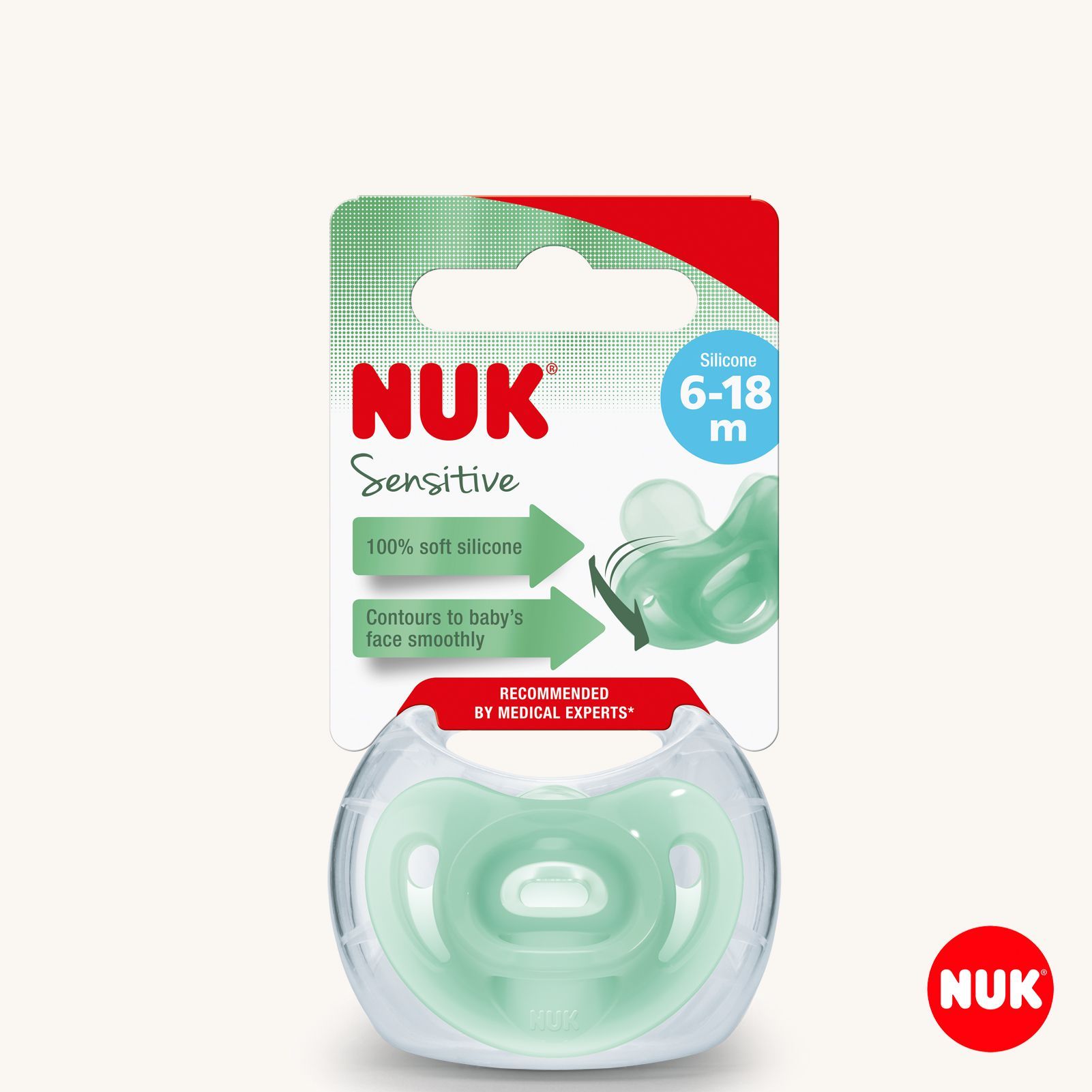 Пустышка Nuk силикон ортодонтическая от 6 мес. 1 шт. - фото 1