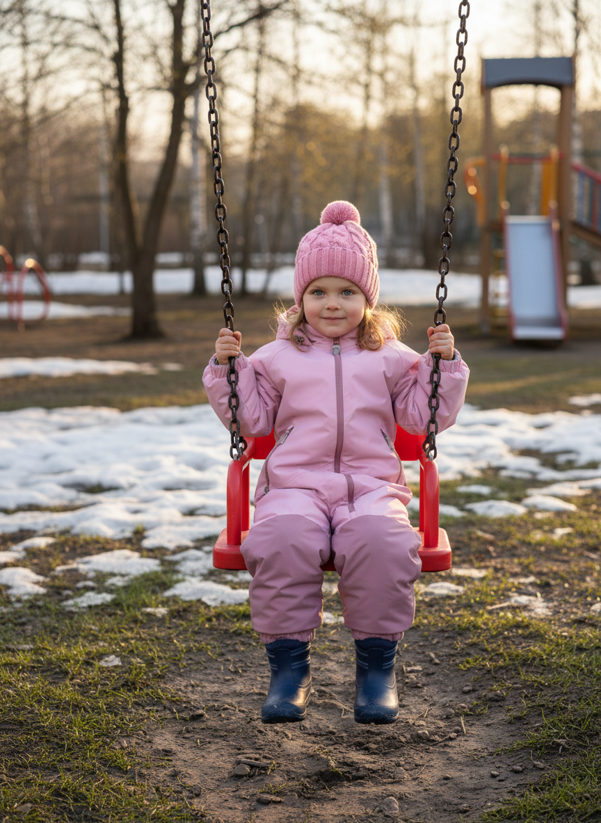 Комбинезон Arctic kids 30-042 св.розовый - фото 2