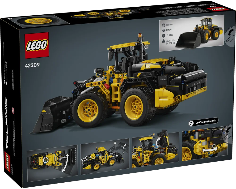 Изображение товара Конструктор LEGO Technic 42209 Электрический колесный погрузчик Volvo L120 - реалистичная модель дл