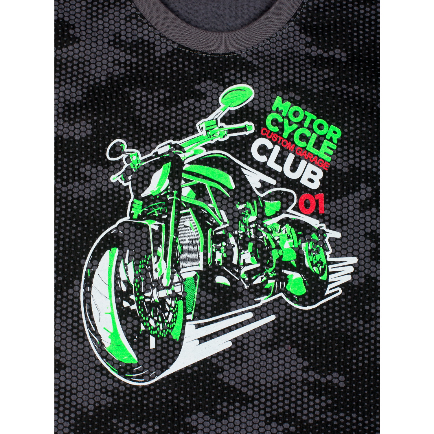 Костюм KiMMi co К-14087049п соты cерый мото - фото 7