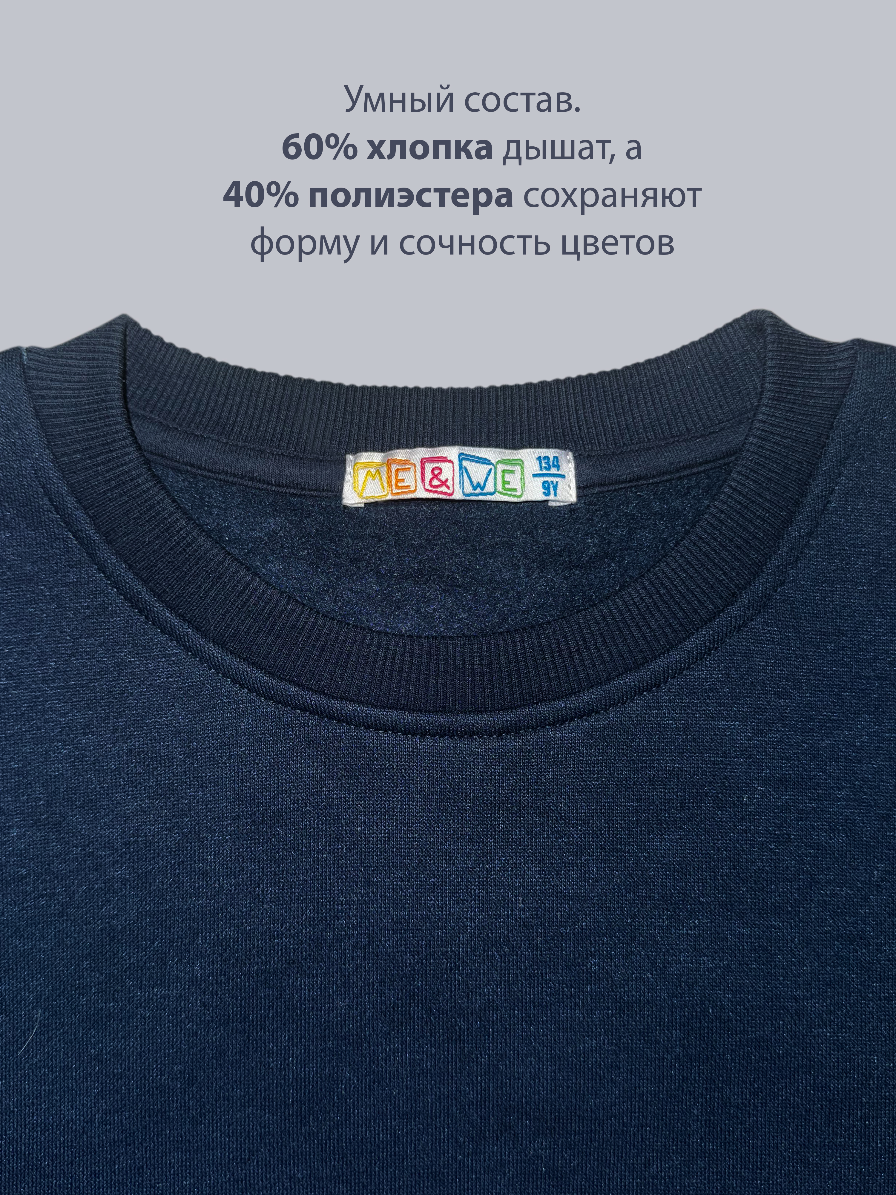 Свитшот ME WE JU226-T101-227_Синий - фото 8