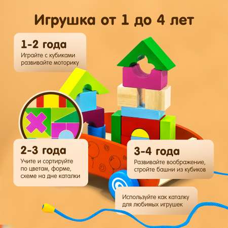 Конструктор Alatoys Детский деревянный развивающий деревянный в ассортименте
