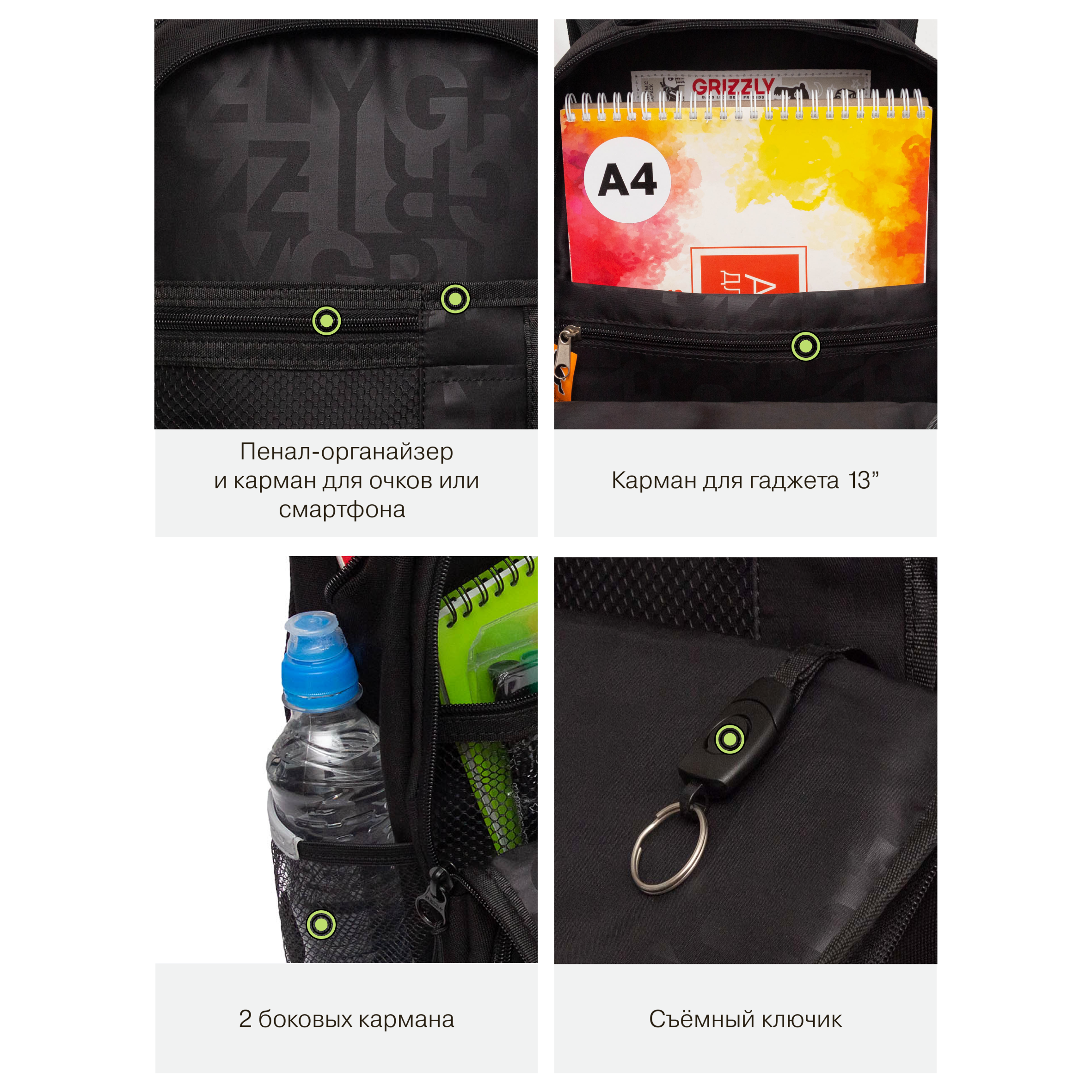 Рюкзак Grizzly для мальчика - фото 11