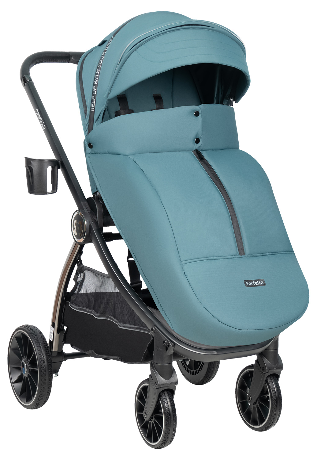Коляска 3в1 Farfello Camille зеленый - фото 20