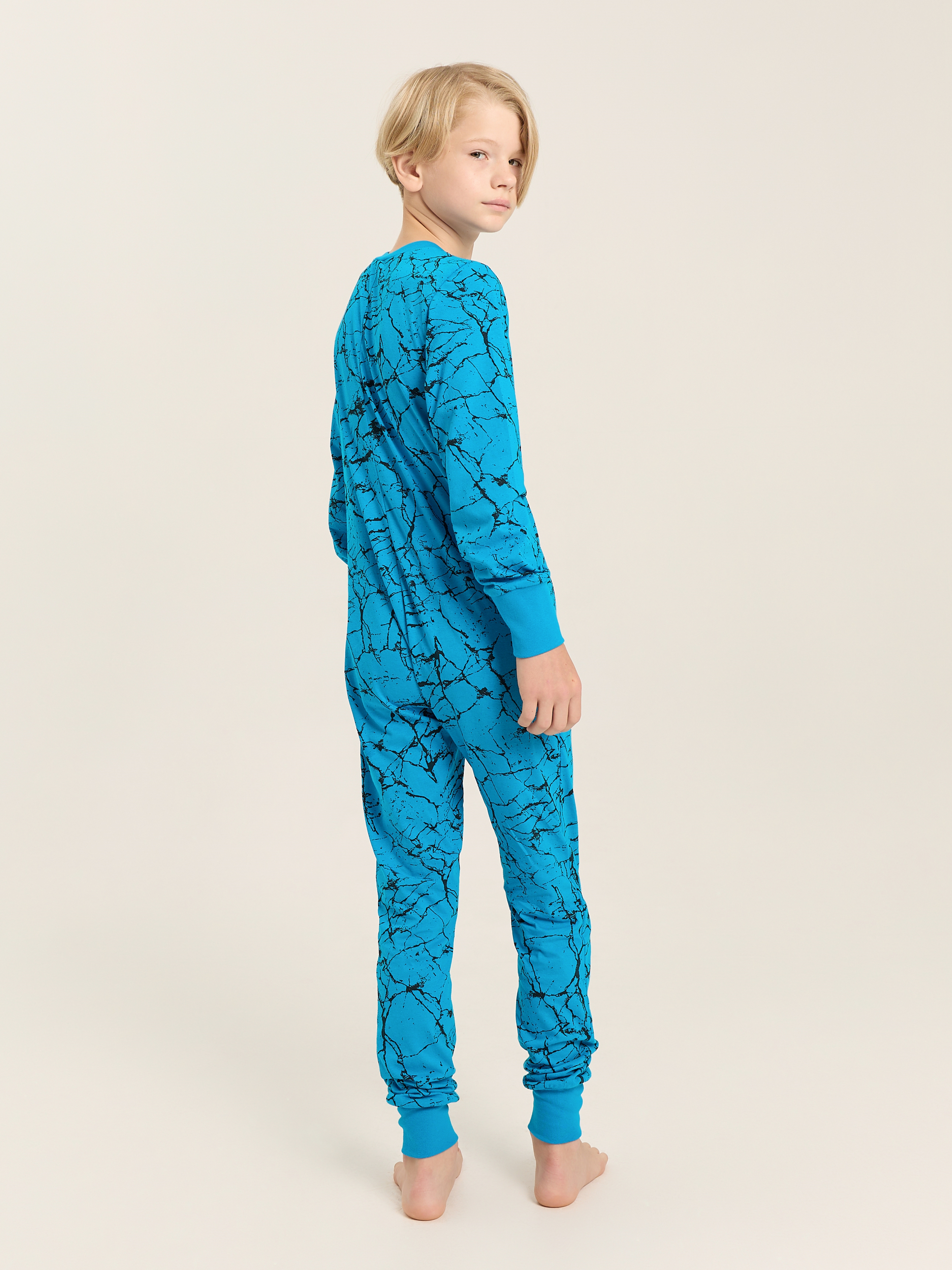 Пижама Весёлый человечек Д00113П/Мрамор - фото 2