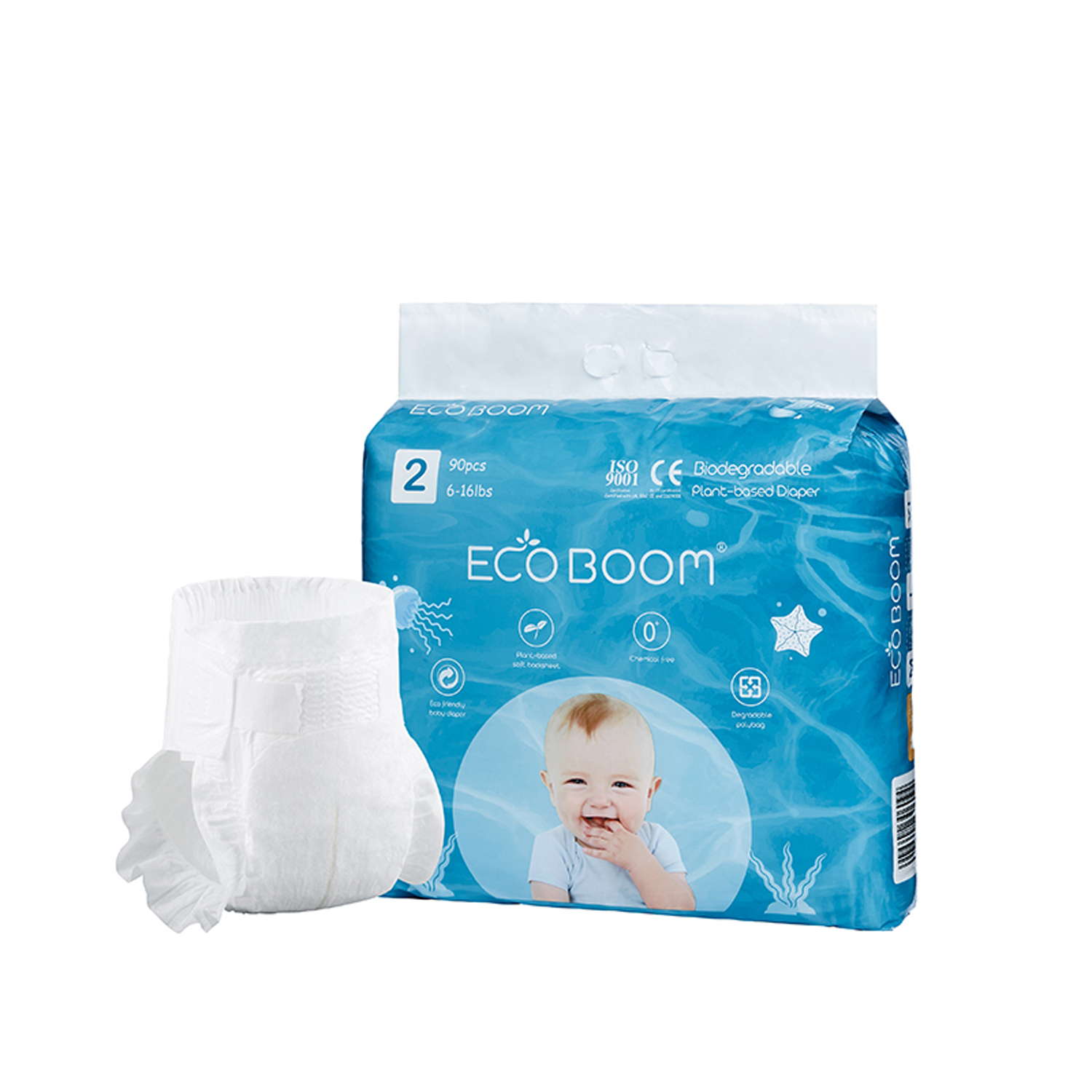 Подгузники ECO BOOM Eco S 90 шт. - фото 3