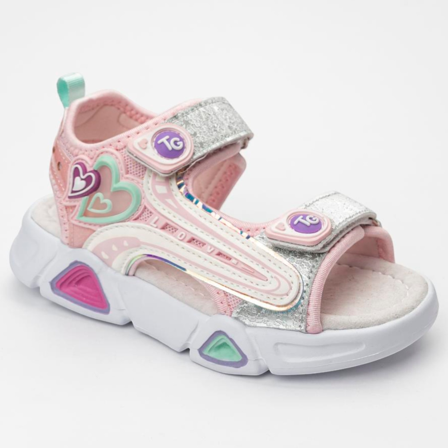 Сандалии TikkaGo 7F18_2605_pink-silver - фото 3