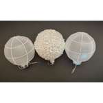 Изображение товара Украшение ёлочное Магия праздника Набор шаров 3 шт цвет белый