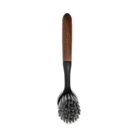 Щётка для мытья посуды DeNASTIA Dark wood 22x4,5x7 см ручка из бука L000045