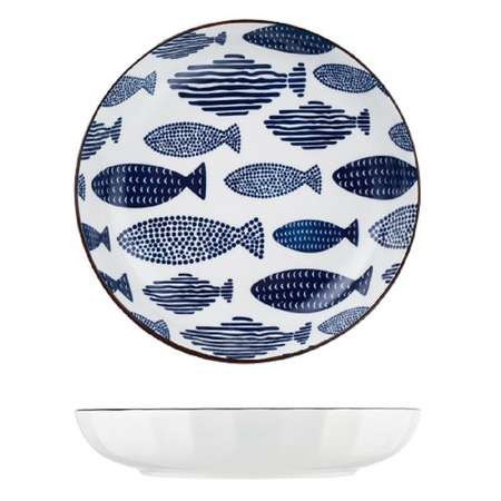 Набор тарелок 2 шт ZDK Kitchen Japanese Collection цвет голубой D-20 см