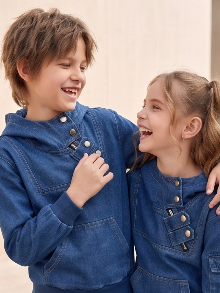Костюм Artcher kids КостюмДжинс0001Синий - фото 5