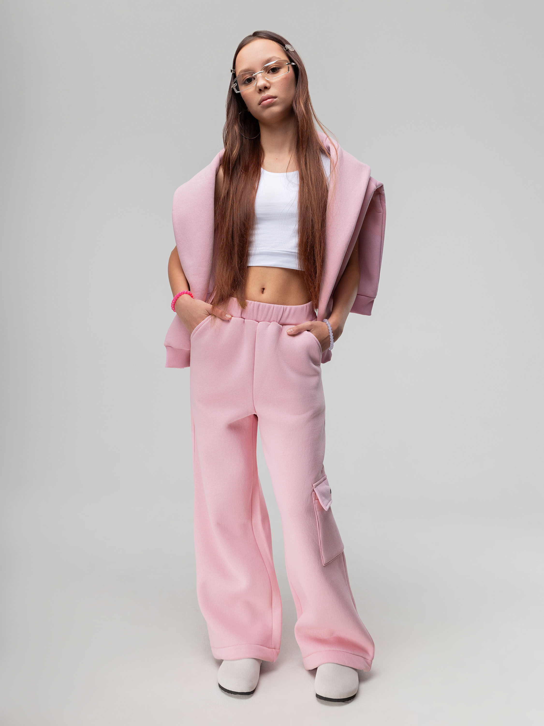 Толстовка и брюки Bodo 46-107MU_розовый - фото 1
