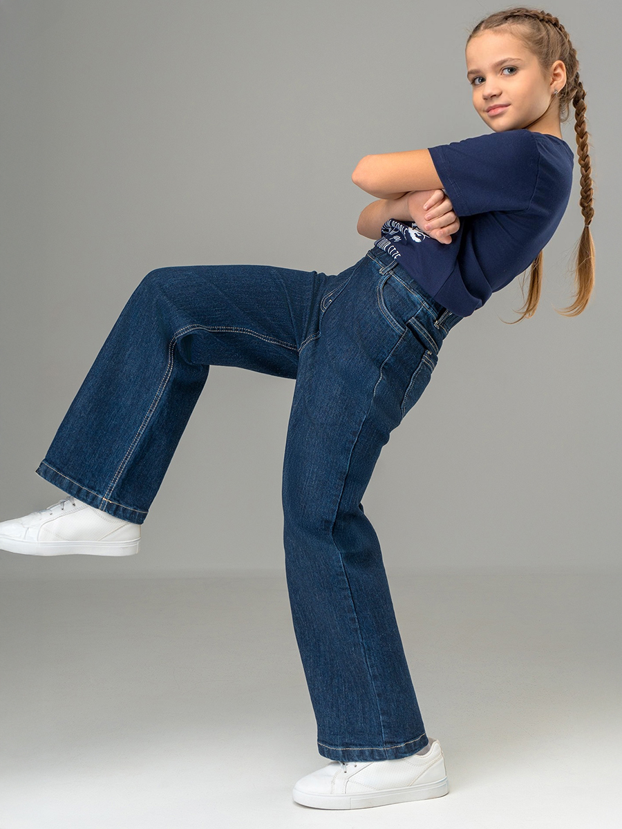 Джинсы HappyFox HF00811т.синий - фото 10