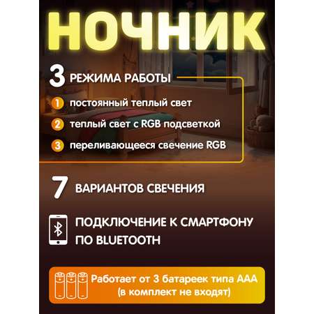 Ночник детский для сна Smart Baby Черепашка