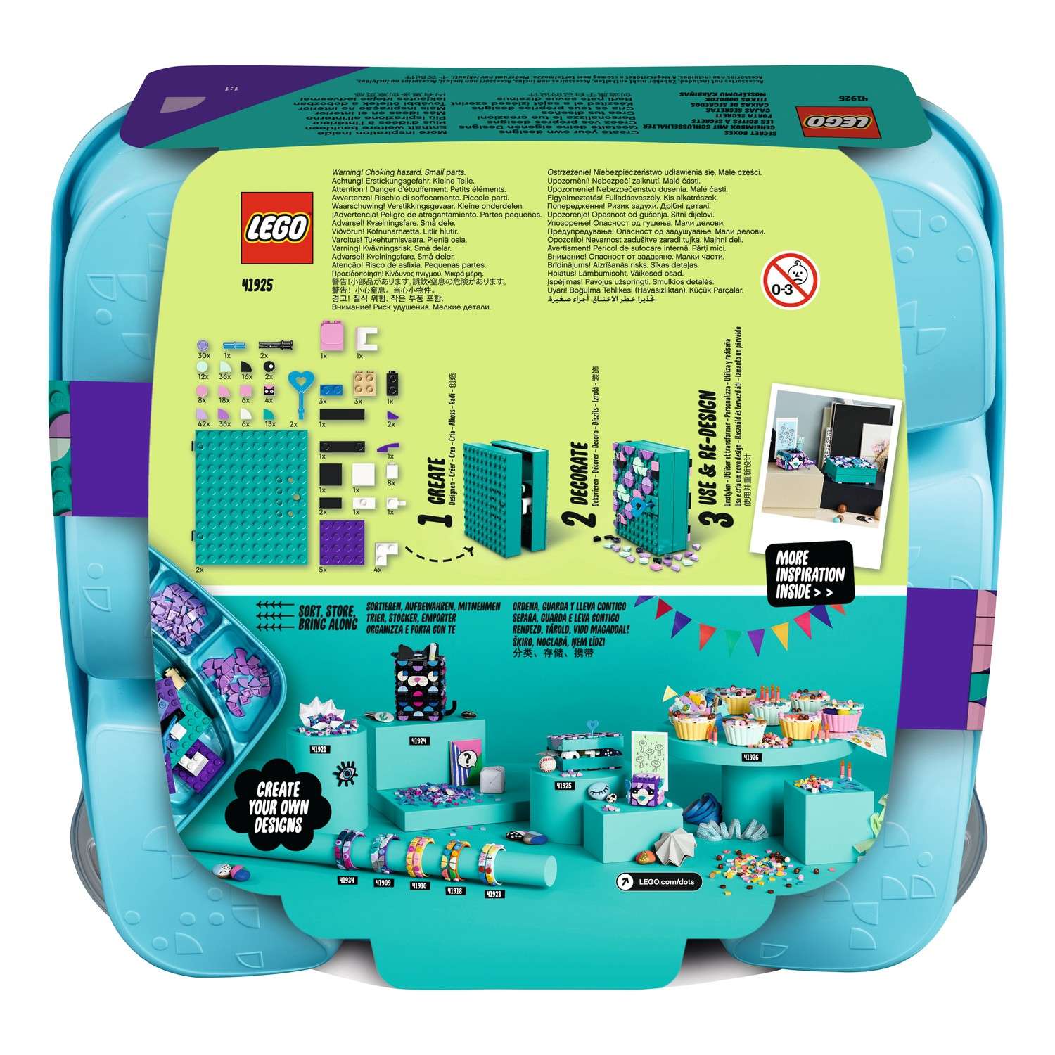 Конструктор LEGO DOTS Хранение секретов блочный - фото 3