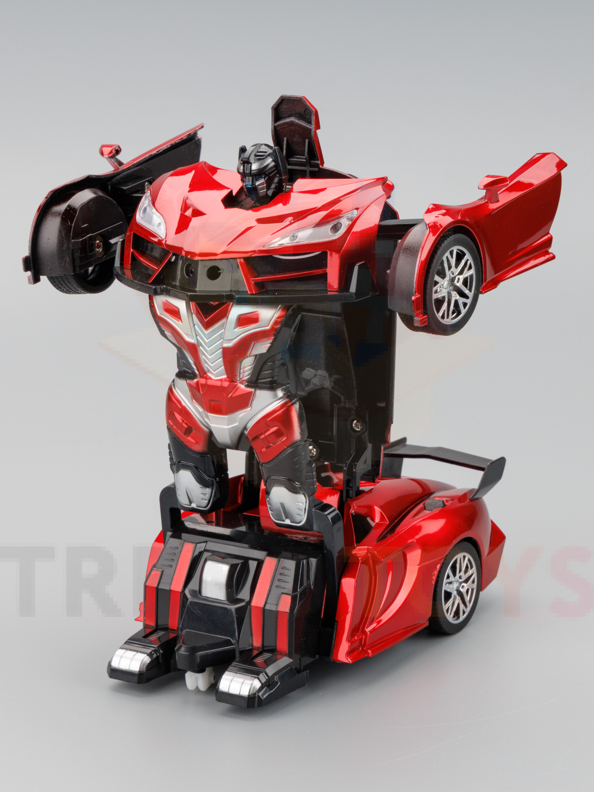 Автомобиль РУ TrendToys Робот трансформер красный - фото 13