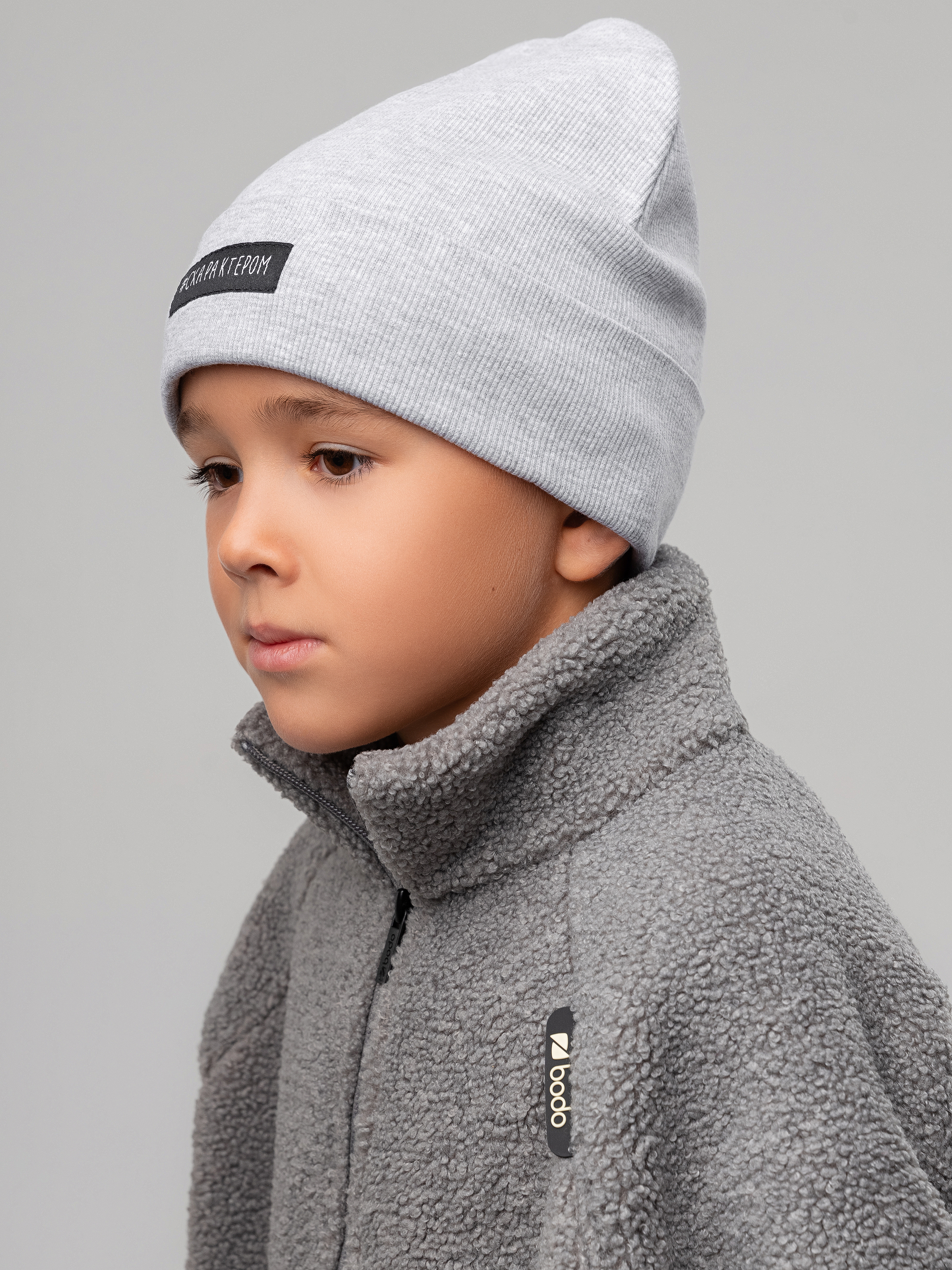 Шапка Bodo 10-310MU_серый меланж - фото 2