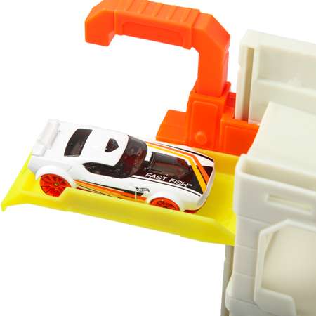 Парковка Hot Wheels Побег от акулы многоуровневый, с лифтом