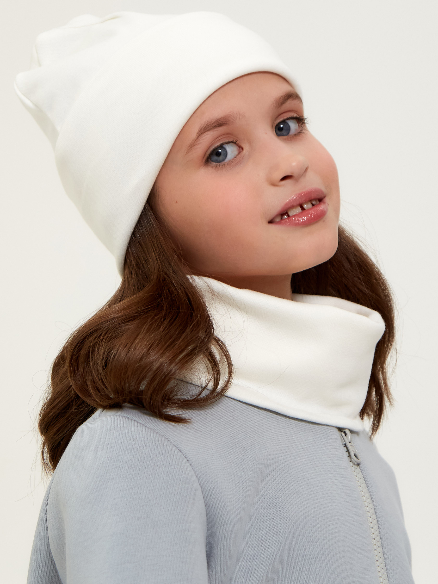 Шапка и снуд Веселый малыш 171/172/16/Молочный - фото 4