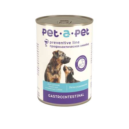 Корм для собак Pet-a-Pet 400г диетический профилактика болезней ЖКТ Gastrointestinal