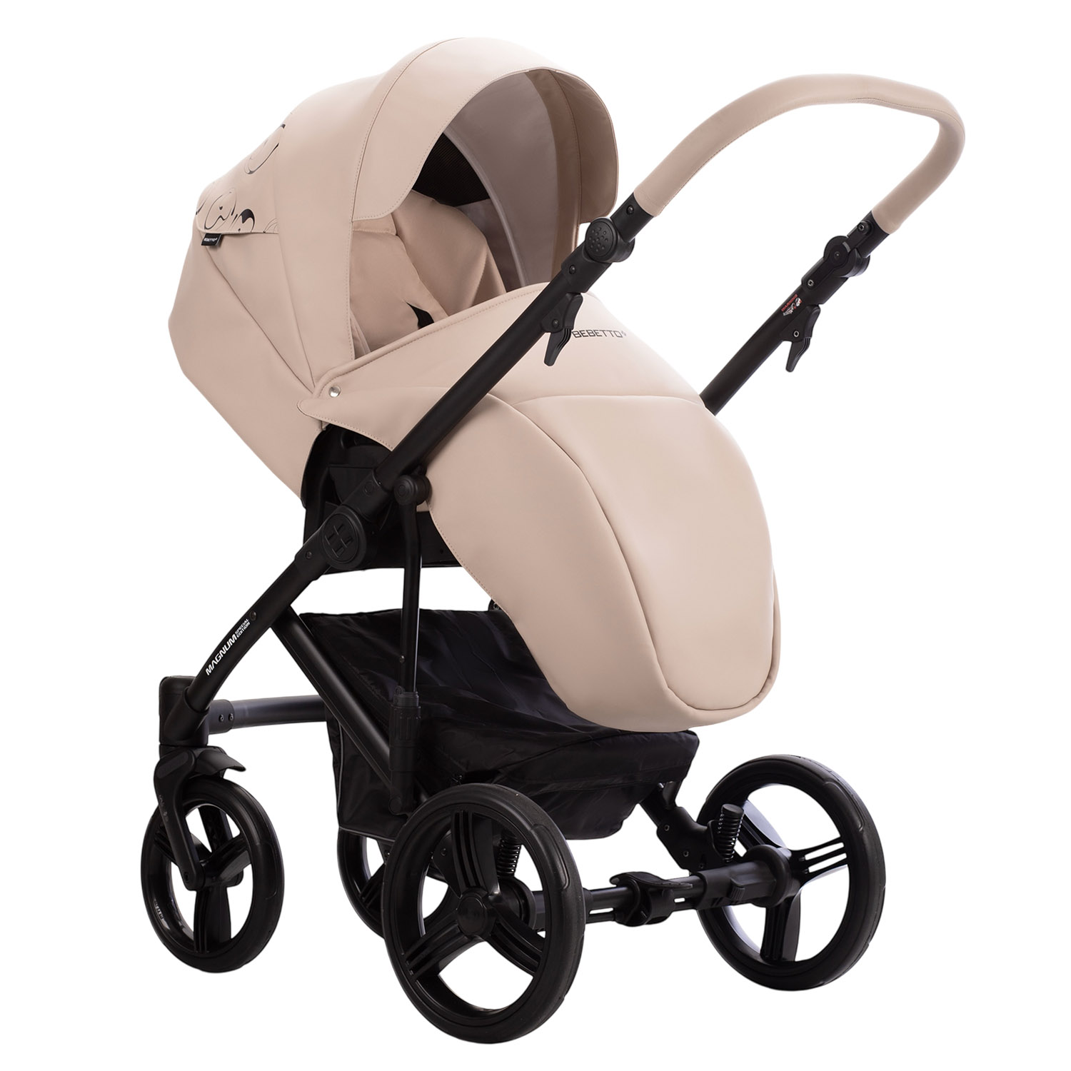 Коляска 2в1 Bebetto Magnum Light SE Pro бежевый - фото 5