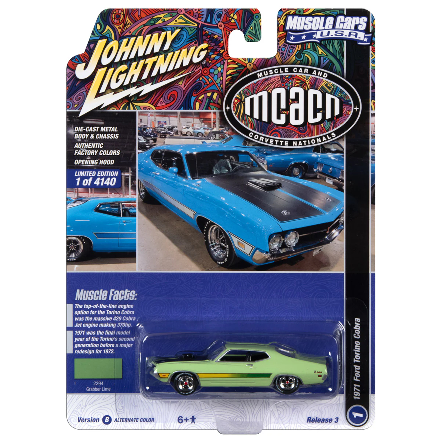 Автомобиль Johnny Lightning 1:64 JLMC031B-R3-N1 - фото 5