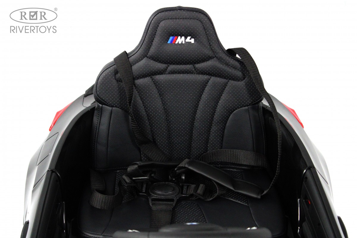 Электромобиль RIVERTOYS BMW A004AA-BMW-BLACK-GLANEC С пультом ДУ - фото 13