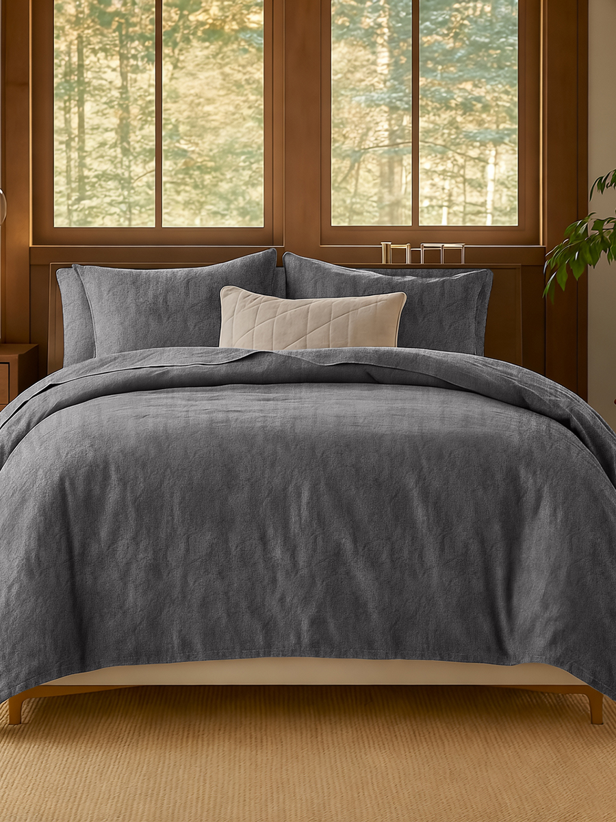 Комплект постельного белья BRAVO Organic графит 6 предм. - фото 14