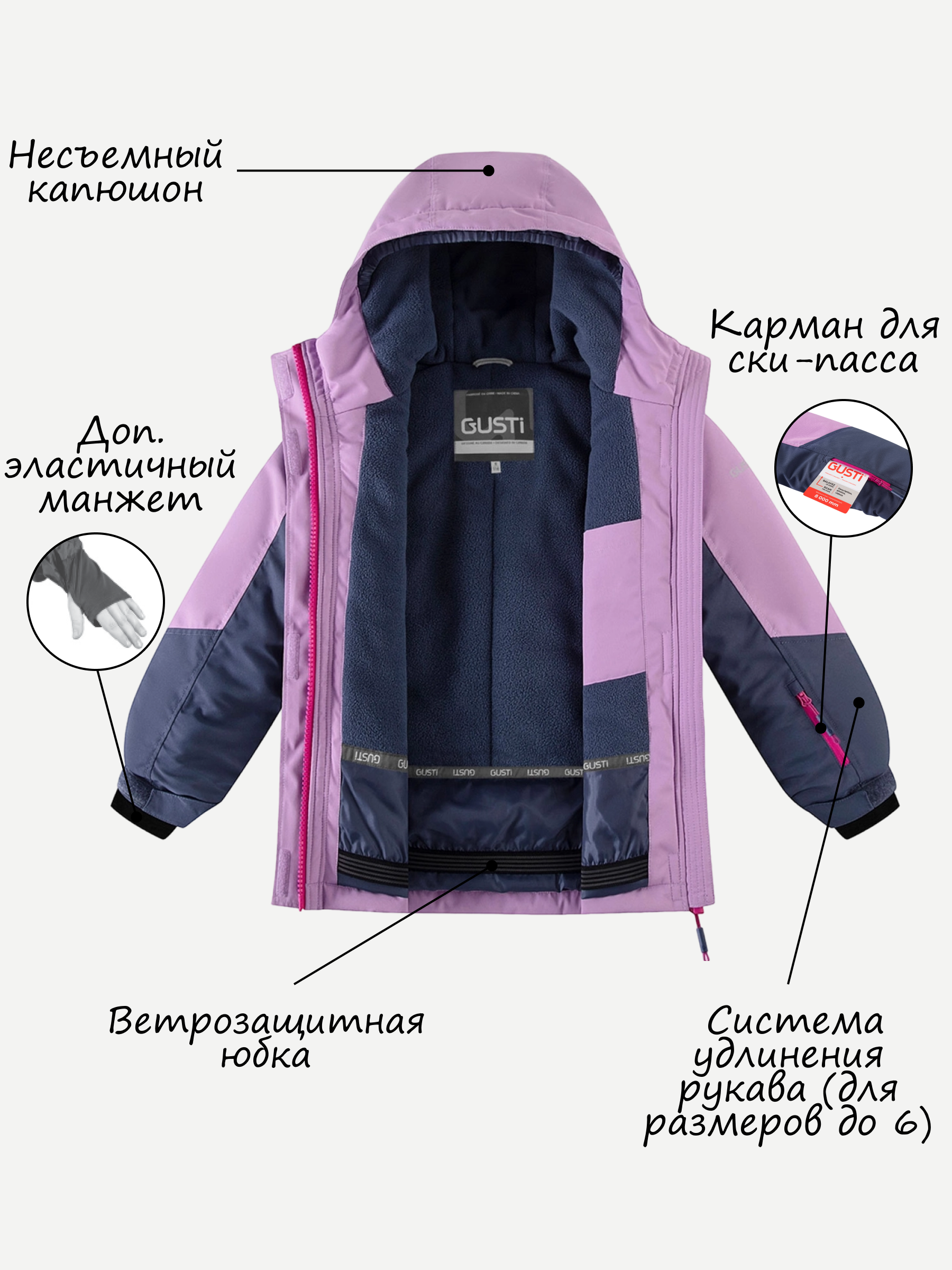 Комплект GUSTI GW5GS988-VIOLET - фото 4