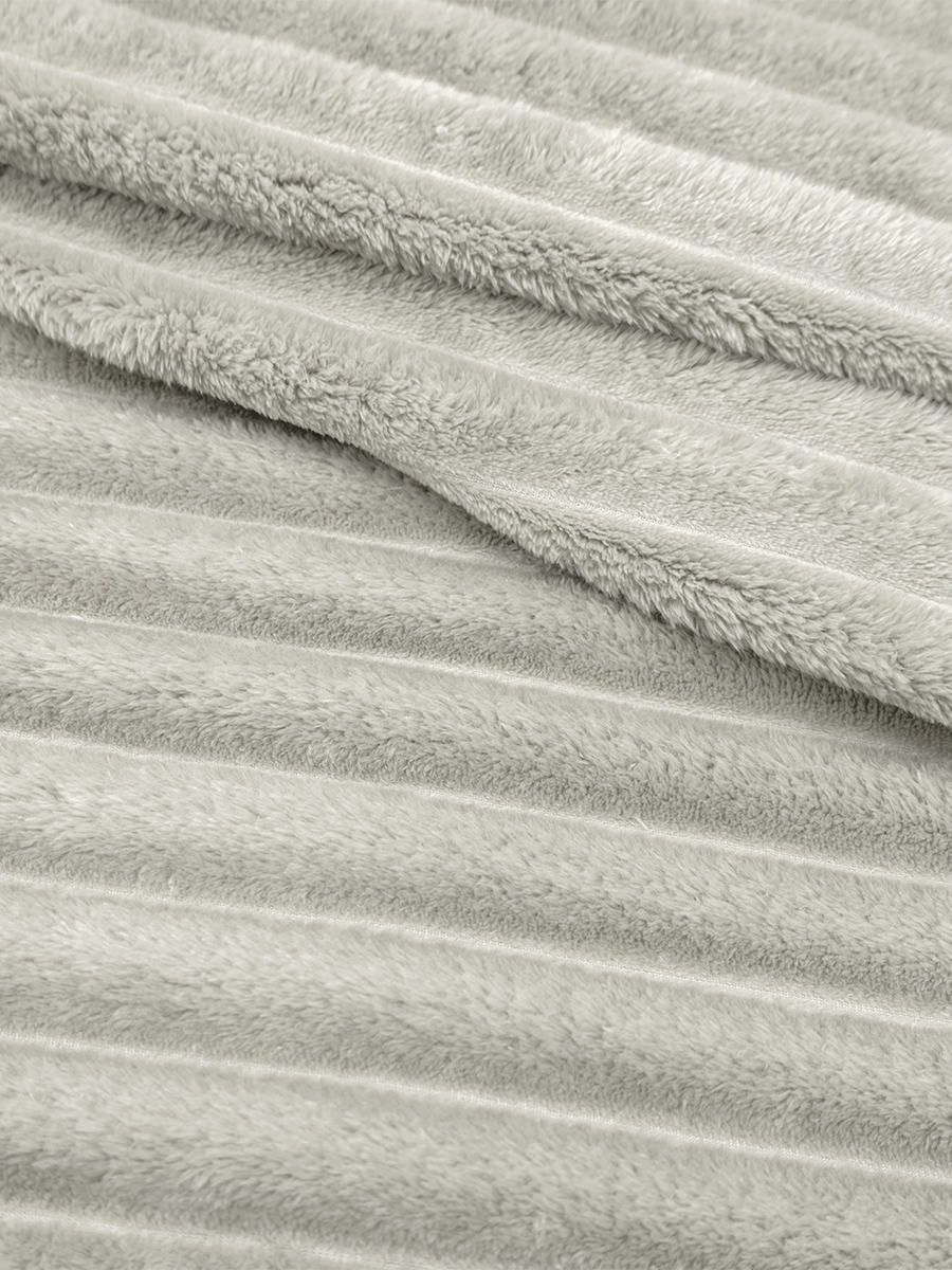 Покрывало BRAVO Волна светло-серый 150 x 200 см велсофт - фото 2