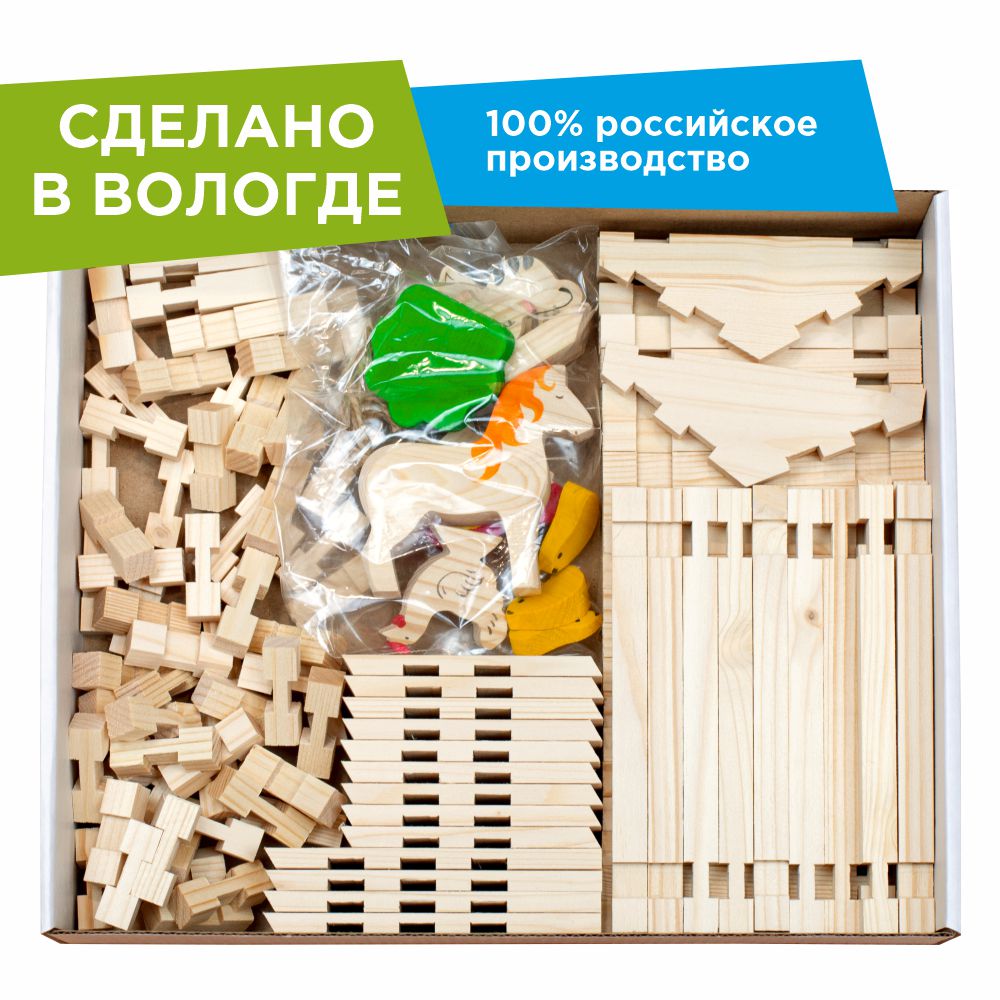 Конструктор ЛЕСОВИЧОК Солнечная ферма 130 дет. - фото 2