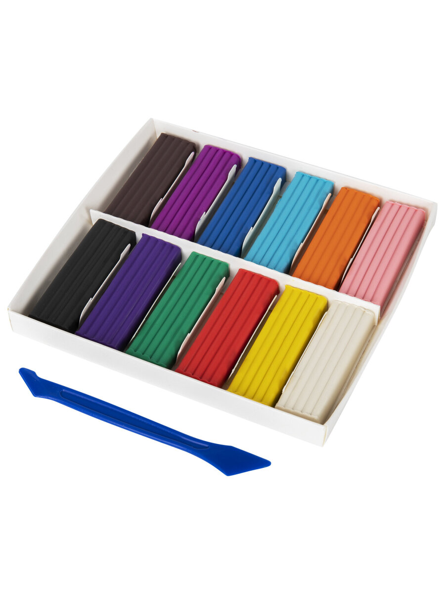 Пластилин Brauberg 12 цв. - фото 6