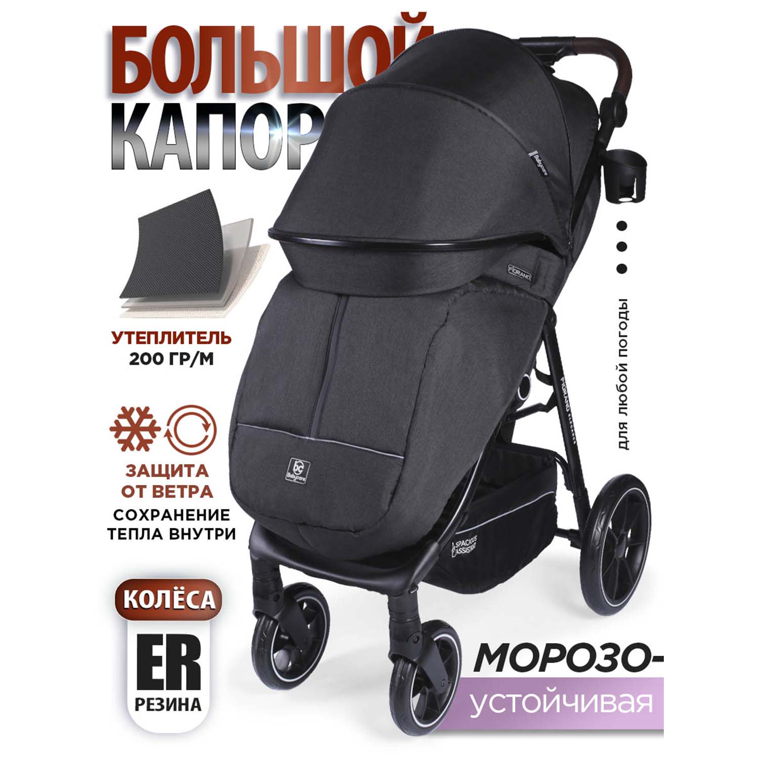 Коляска прогулочная BabyCare Fiorano - фото 2