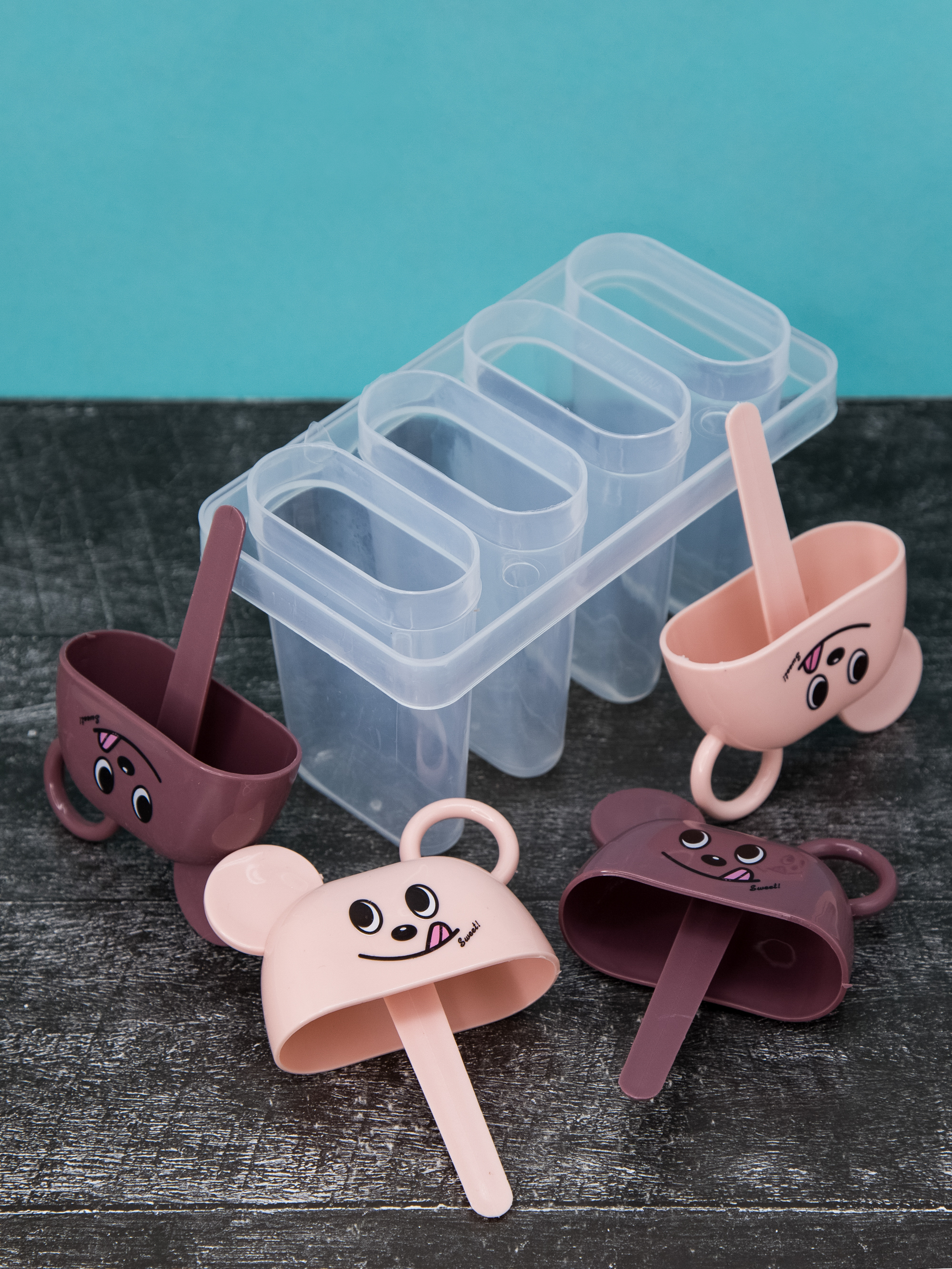 Формочки для мороженого iLikeGift Mouse pink - фото 4