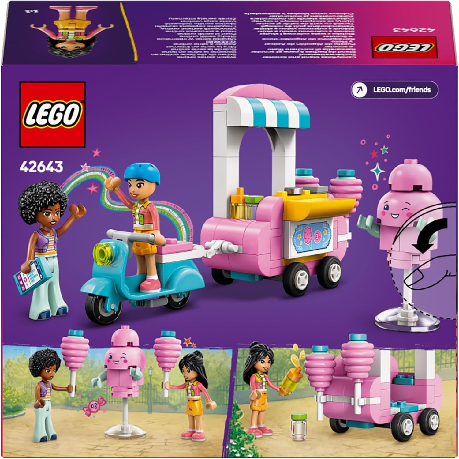 Конструктор LEGO Friends Стенд со сладкой ватой блочный - фото 6