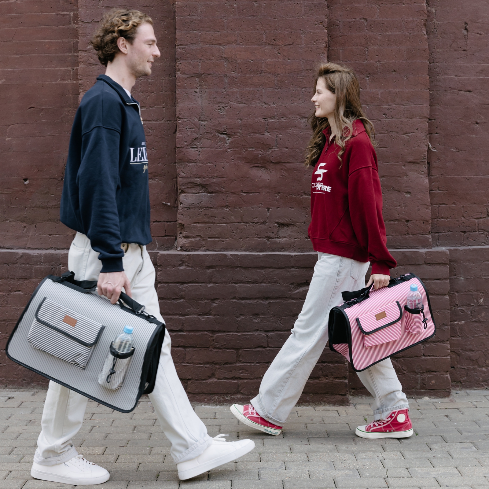 Сумка-переноска для животных Не один дома Holiday pink 40*27*21см розовый - фото 6