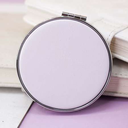 Зеркало карманное iLikeGift Planet stars purple с увеличением