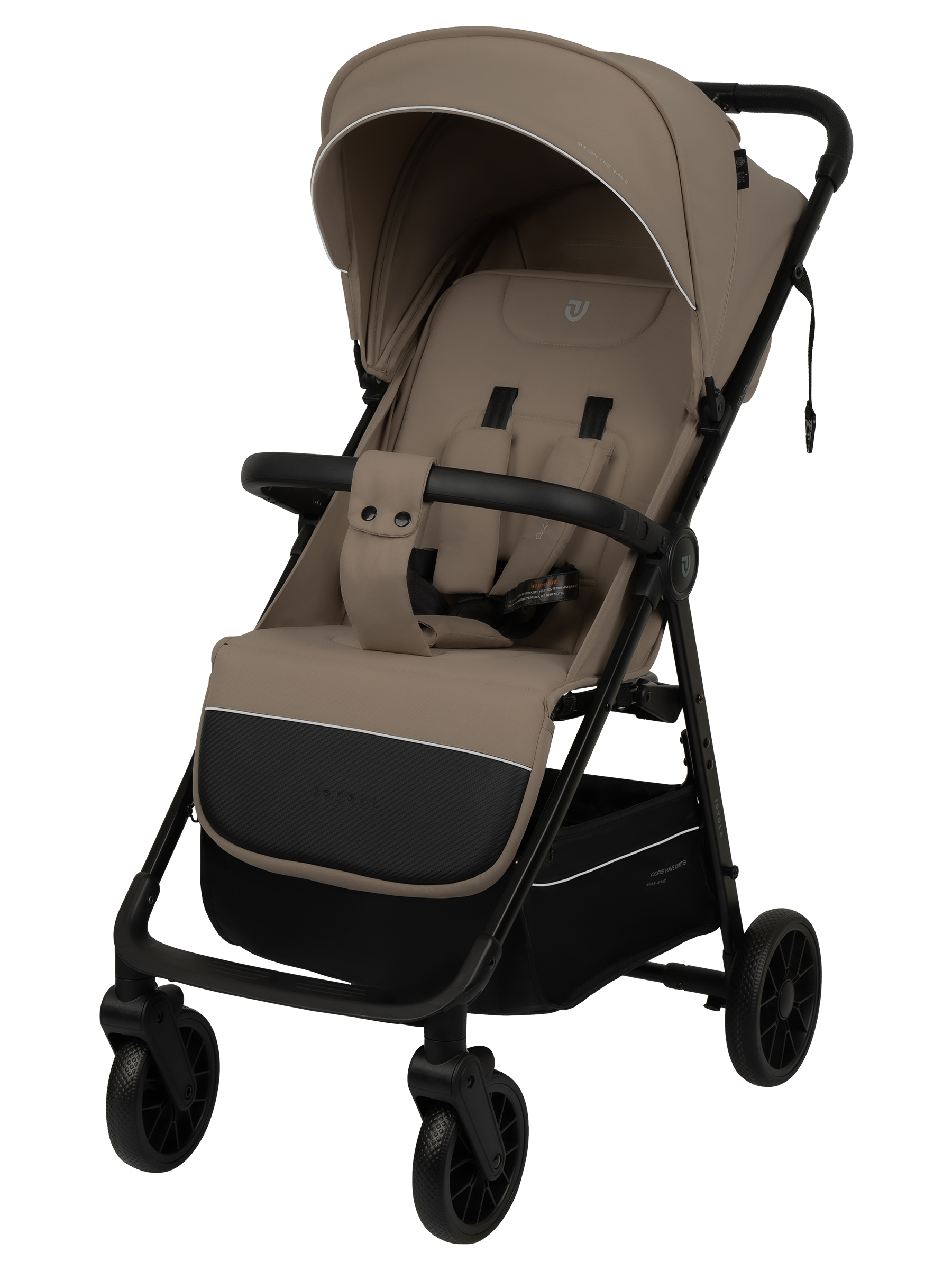 Коляска прогулочная JOVOLA Skill бежевый - фото 11