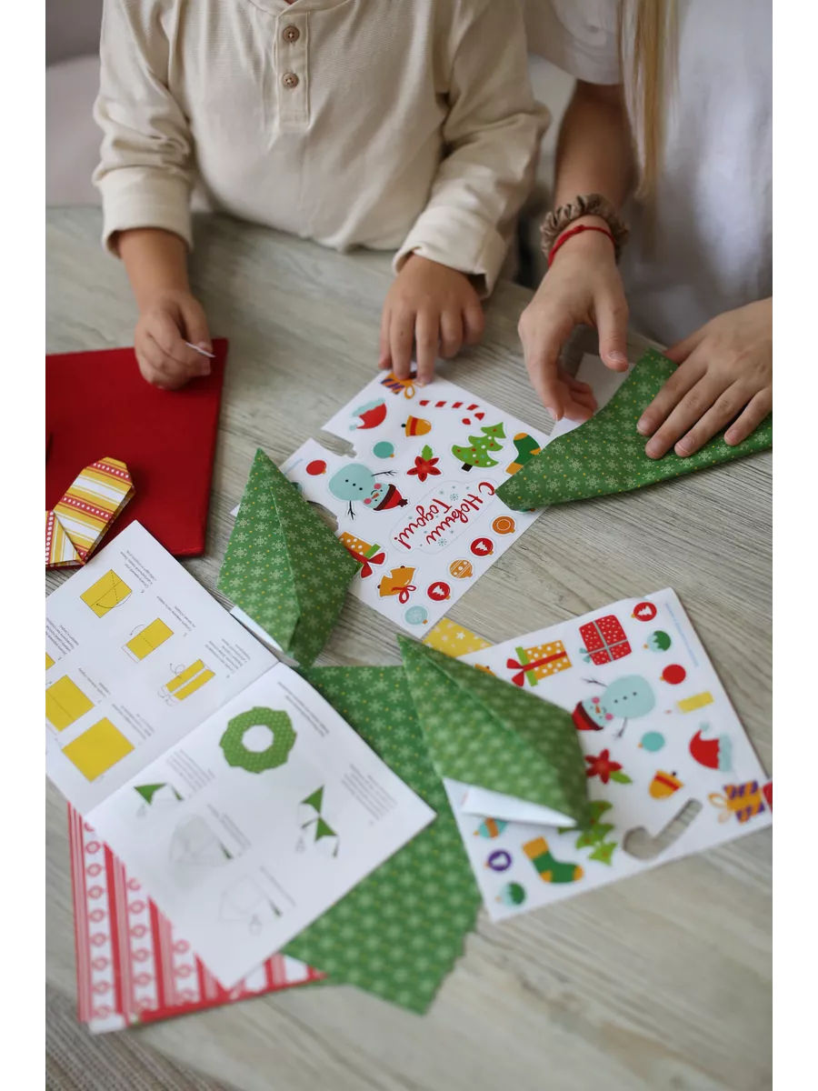 Набор для творчества HappyLine оригами Новогодний венок - фото 6