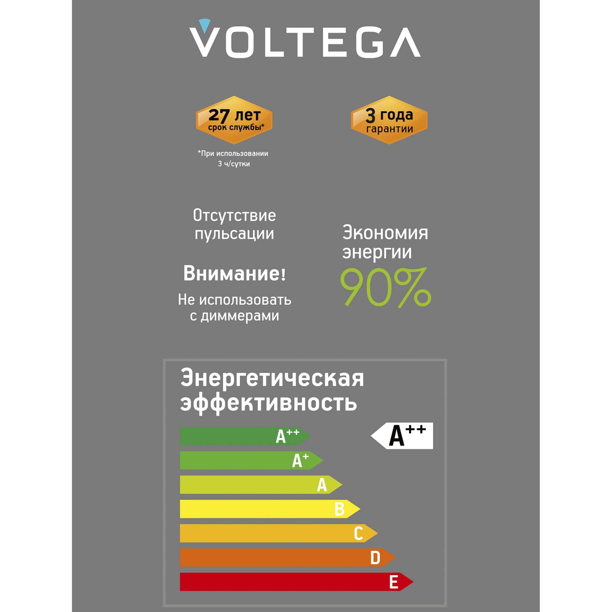 Лампочка декоративная VOLTEGA 8569 - фото 8
