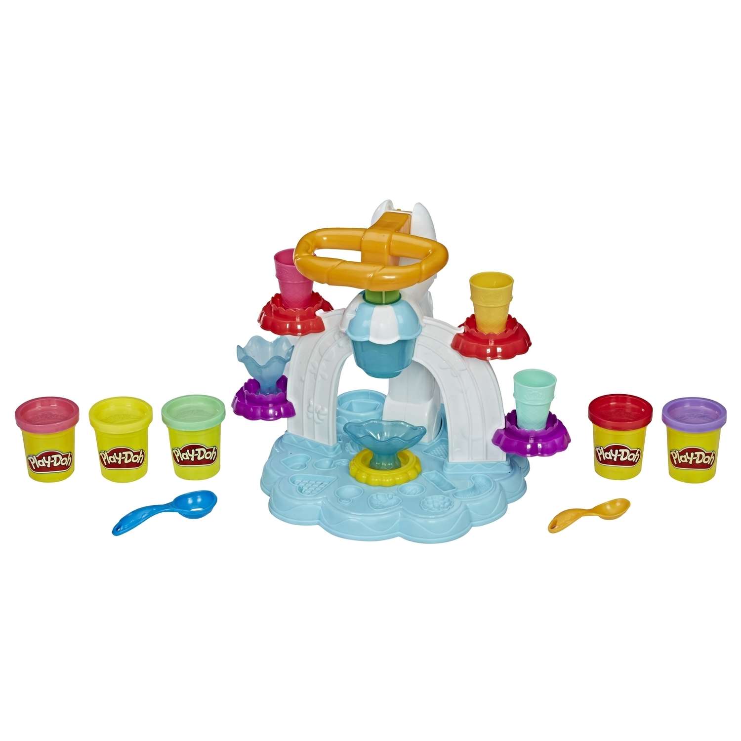 Пластилин Play-Doh Фабрика мороженого 5 цв. - фото 3