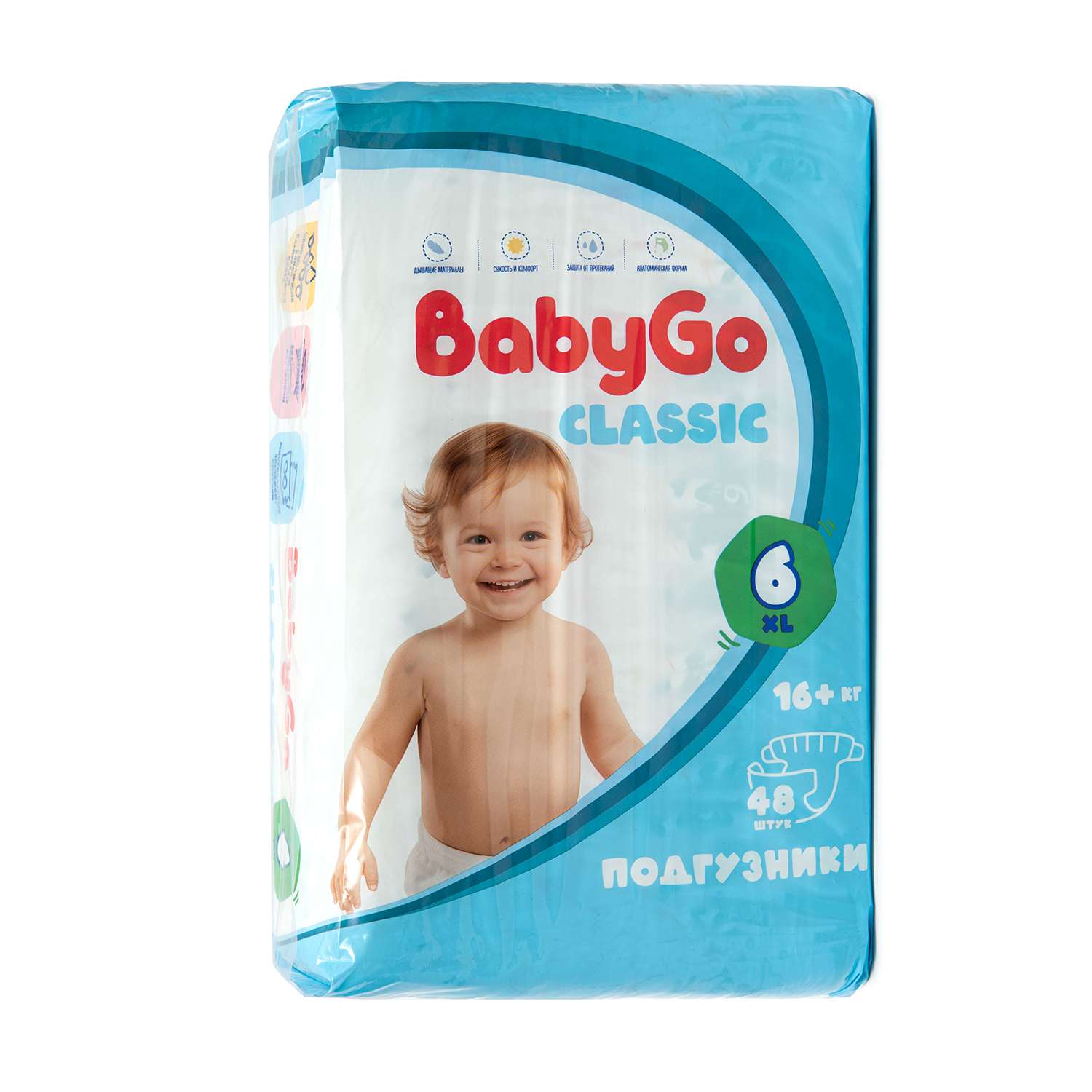 Подгузники BabyGo Classic 6 (16+ кг) 48 шт. - фото 4