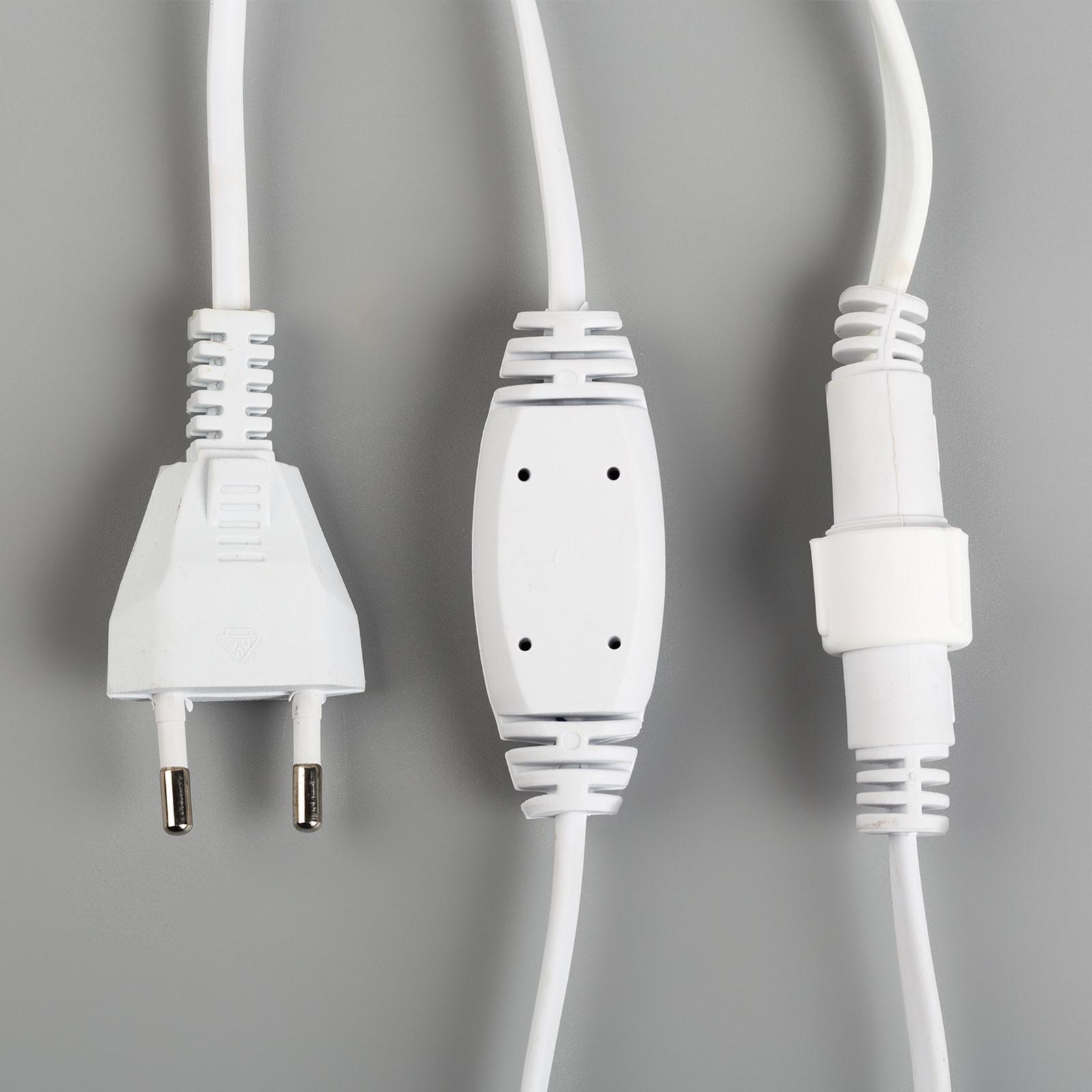 Гирлянда Luazon «Занавес» 2 × 9 м IP44 УМС белая нить 1800 LED свечение мульти 220 В - фото 5