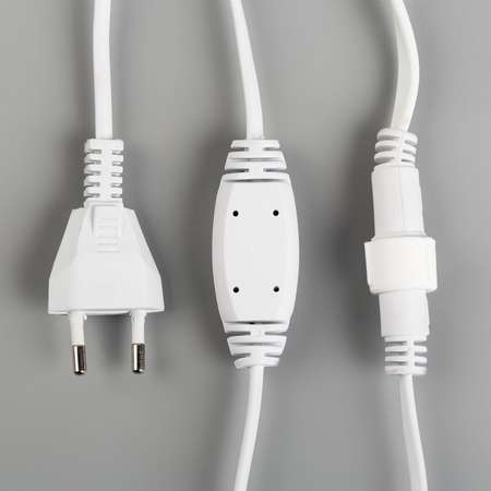 Гирлянда Luazon «Занавес» 2 × 9 м IP44 УМС белая нить 1800 LED свечение мульти 220 В