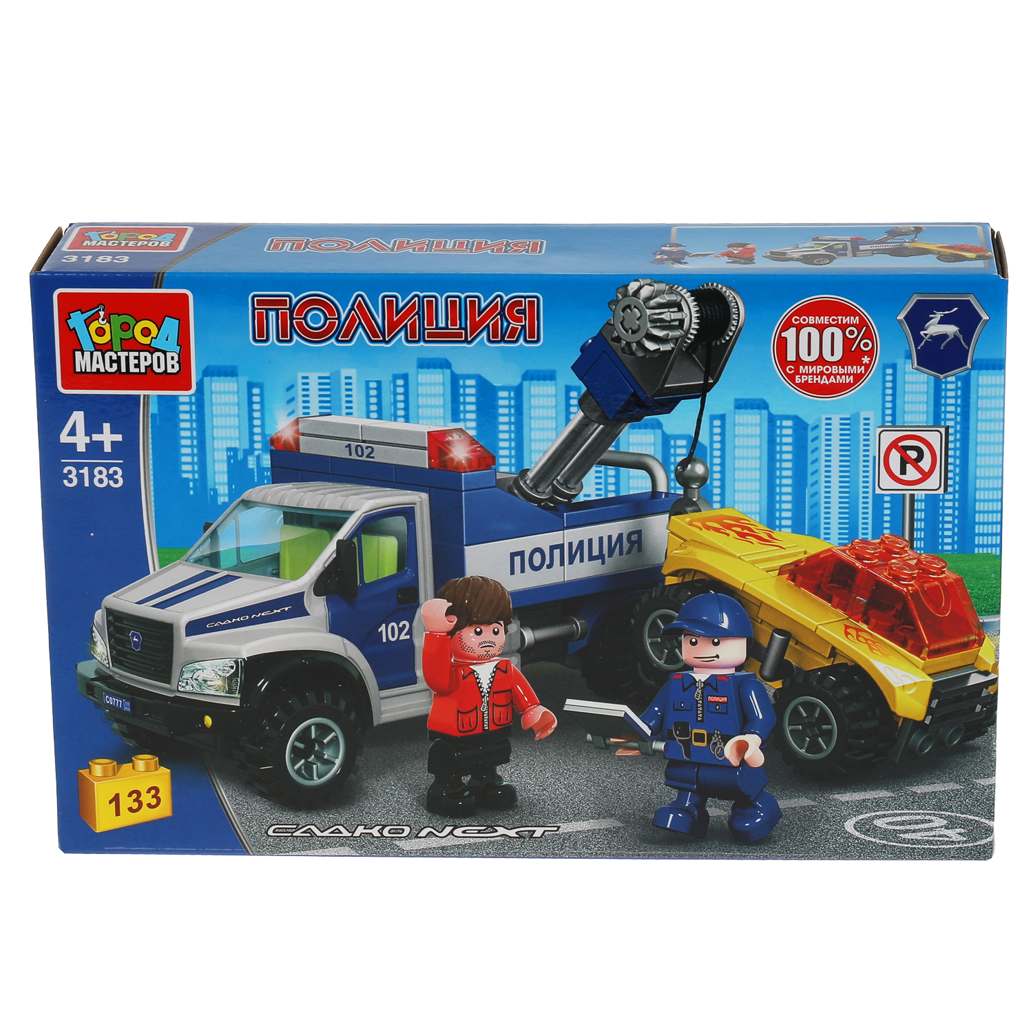 Конструктор Город мастеров Полицейский эвакуатор - фото 2