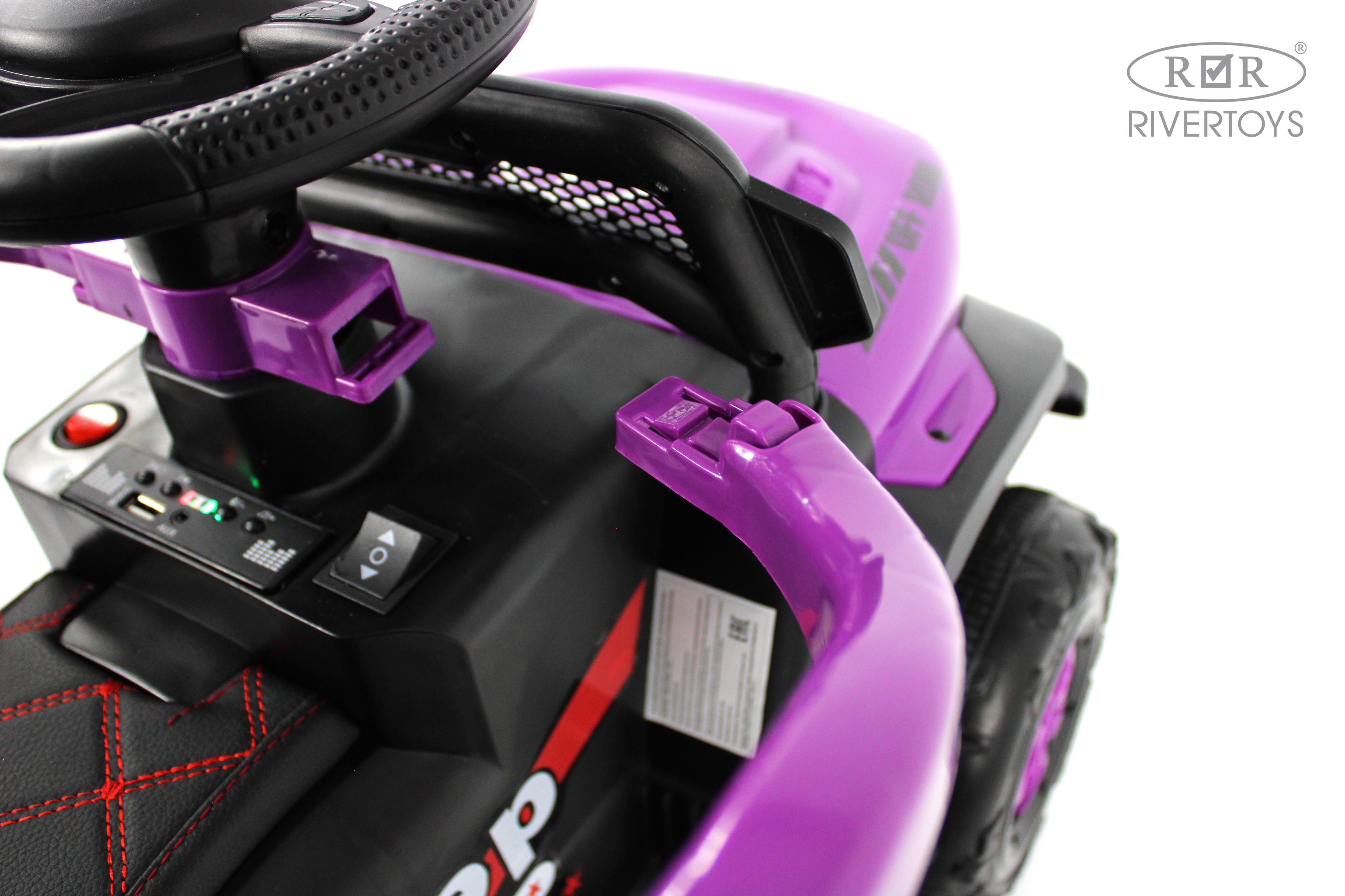 Электромобиль RIVERTOYS G003GG-VIOLET С пультом ДУ - фото 11