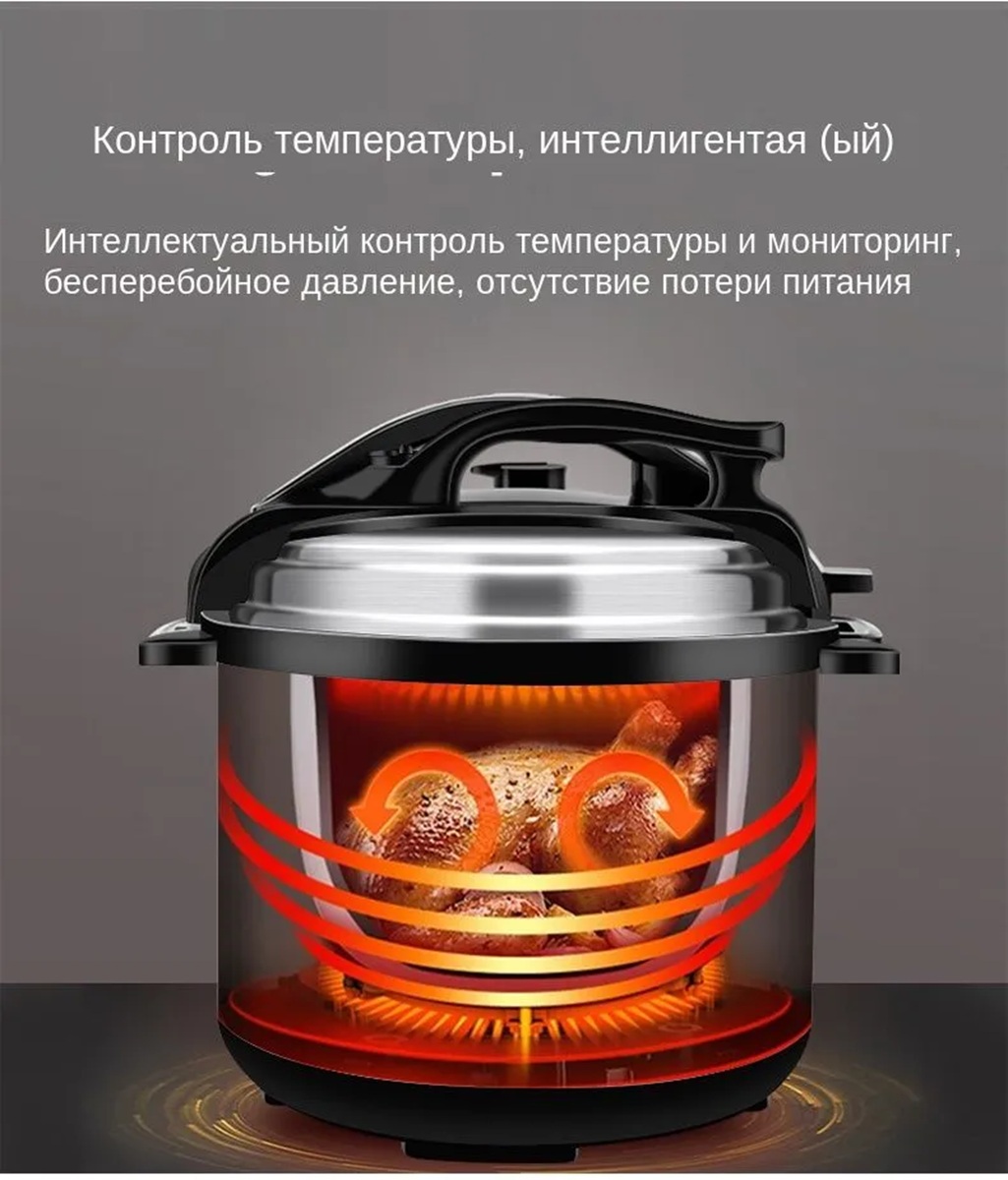 Мультиварка скороварка CASTLELADY 3в1 5л luma bella - фото 4